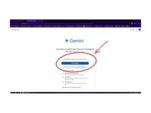 Google Gemini AI Pro dashboard interface