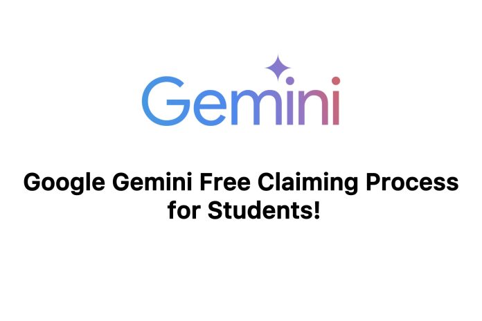 Google Gemini AI Pro free 1-year access for students