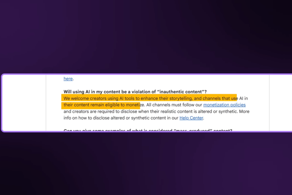 YouTube algorithm AI update concept